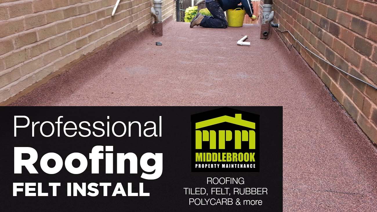 Flat roof installations in Walsall Wood and West Midlands Middlebrook Property Maintenance Ltd